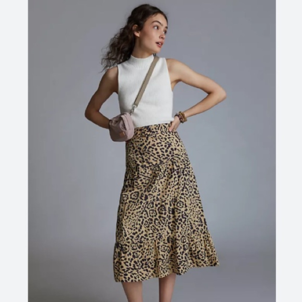 Faithfully Leopard Midi Skirt | XS | 2